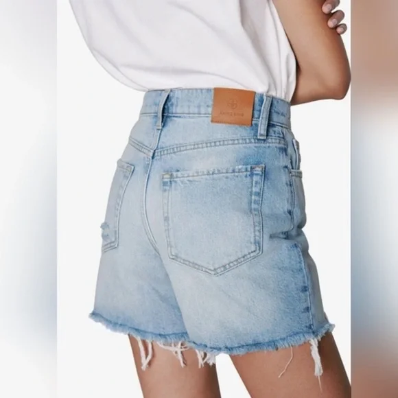 ANINE BING The Kit Blue Shorts Sz 30 **NWT** - Picture 2 of 16